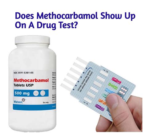 Methocatbamol No, it does not show up in drug screens. . Will methocarbamol show up on a 10 panel drug test